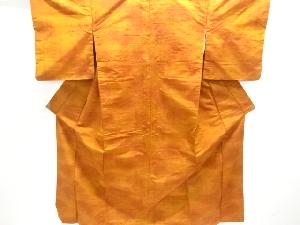 アンティーク　暈し柄織出し手織り節紬着物